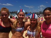 u14 girls beach relay